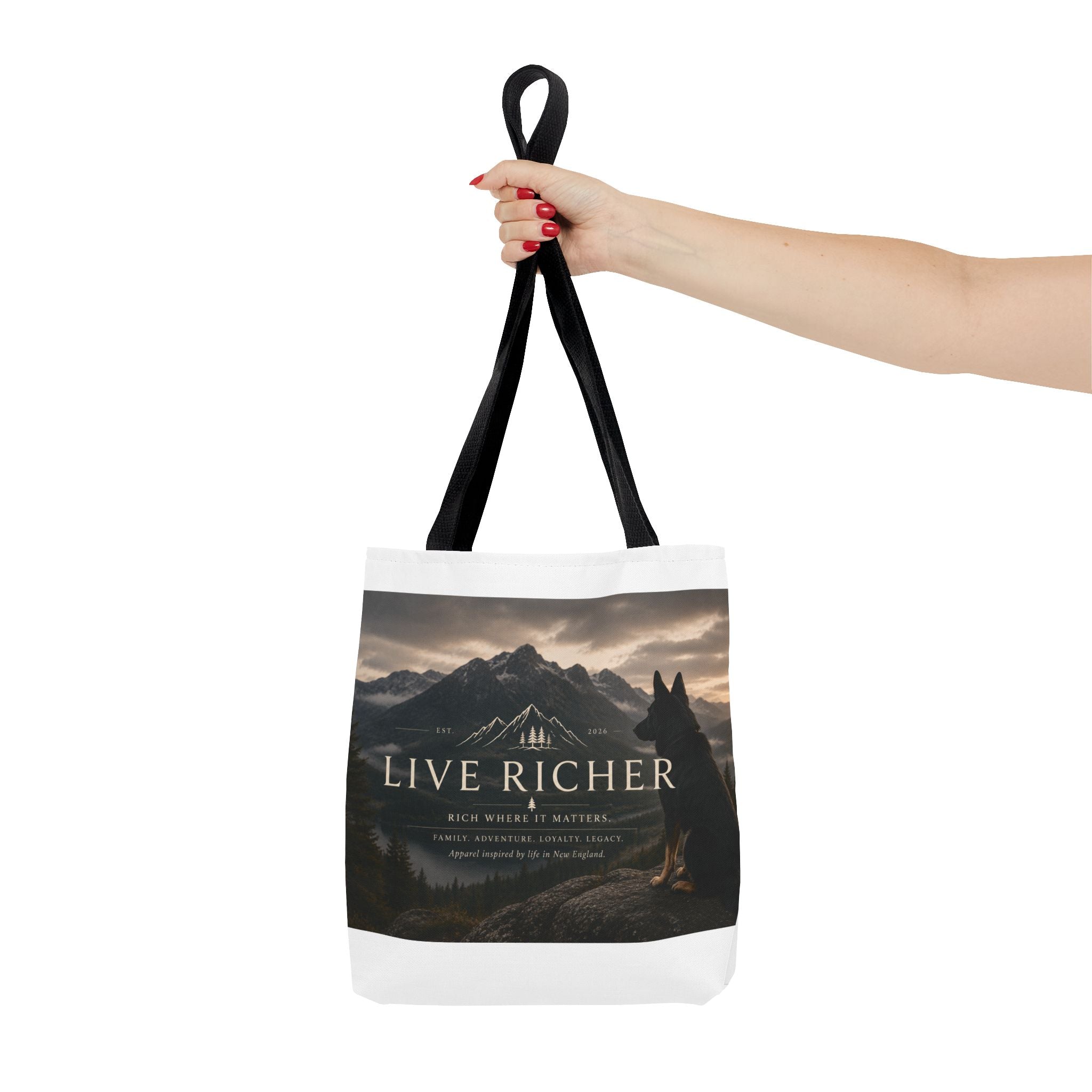 Live Richer Mountain Trail Tote