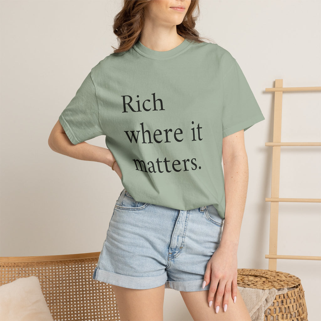 LiveRicher Legacy tee | Rich Where It Matters t-shirt