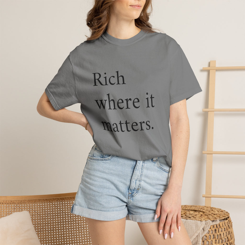 LiveRicher Legacy tee | Rich Where It Matters t-shirt