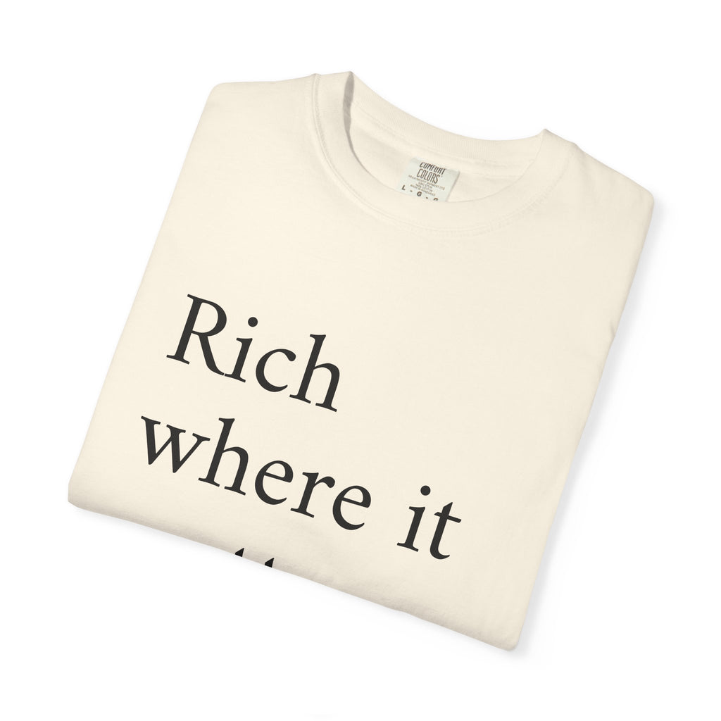 LiveRicher Legacy tee | Rich Where It Matters t-shirt