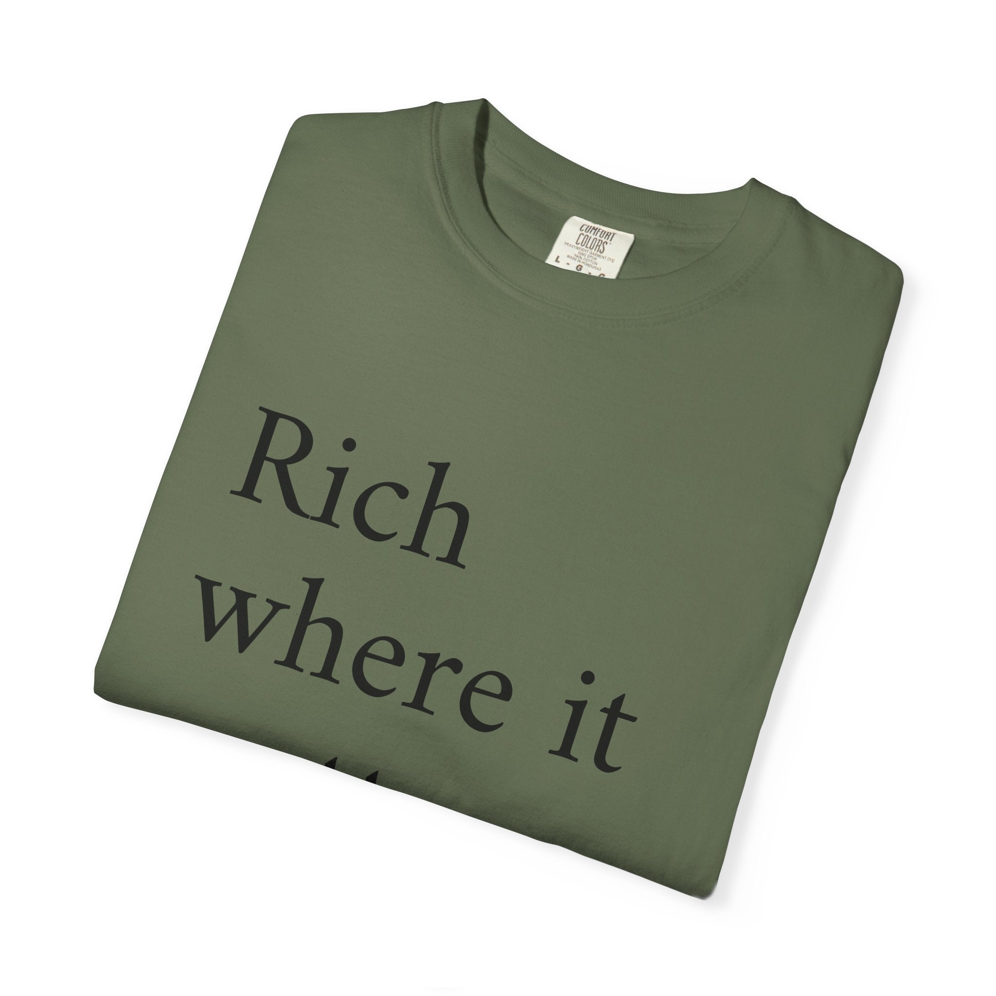 LiveRicher Legacy tee | Rich Where It Matters t-shirt