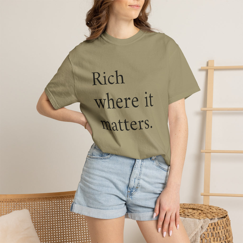 LiveRicher Legacy tee | Rich Where It Matters t-shirt