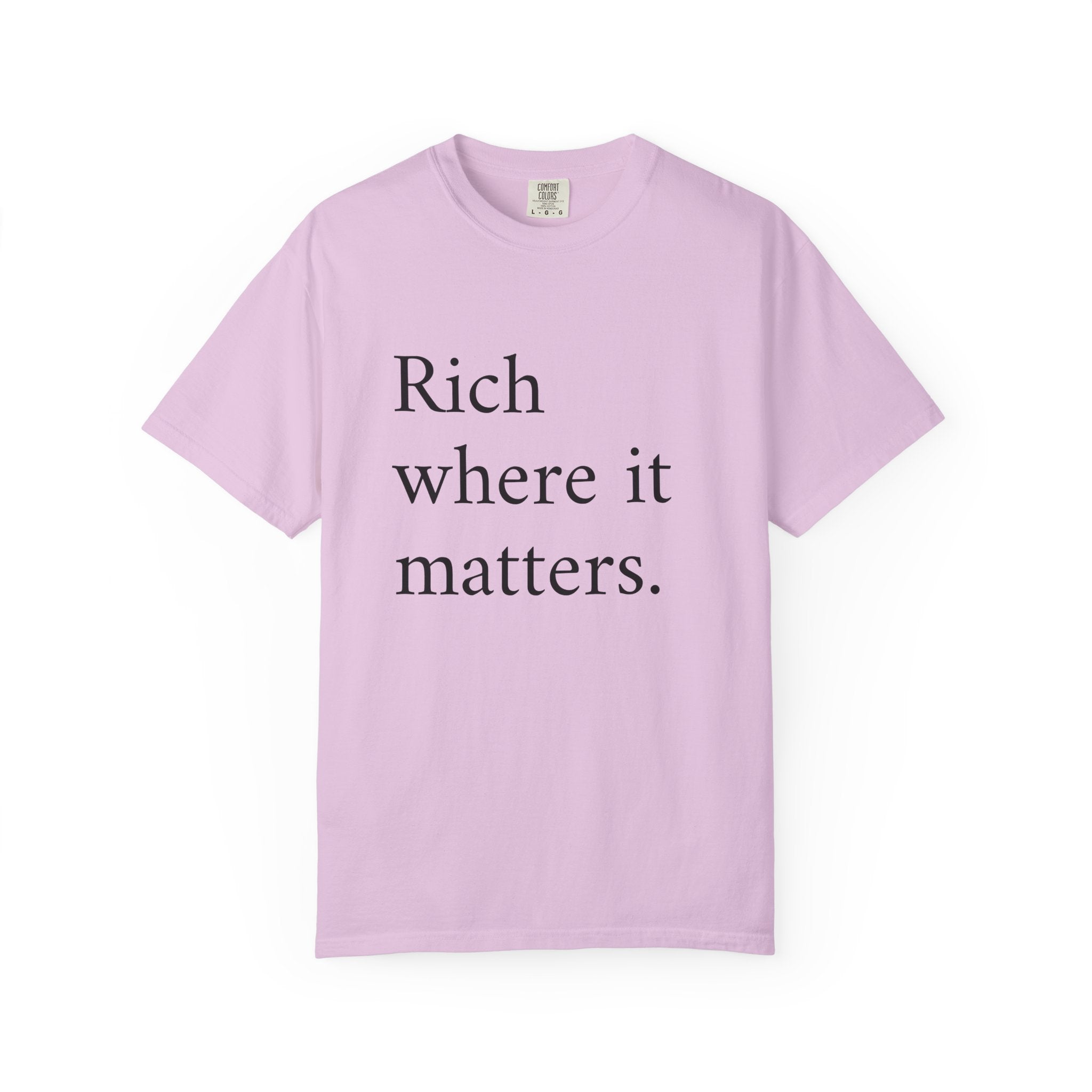 LiveRicher Legacy tee | Rich Where It Matters t-shirt