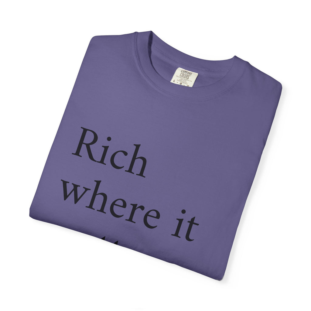 LiveRicher Legacy tee | Rich Where It Matters t-shirt
