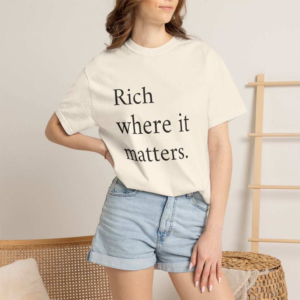 LiveRicher Legacy tee | Rich Where It Matters t-shirt