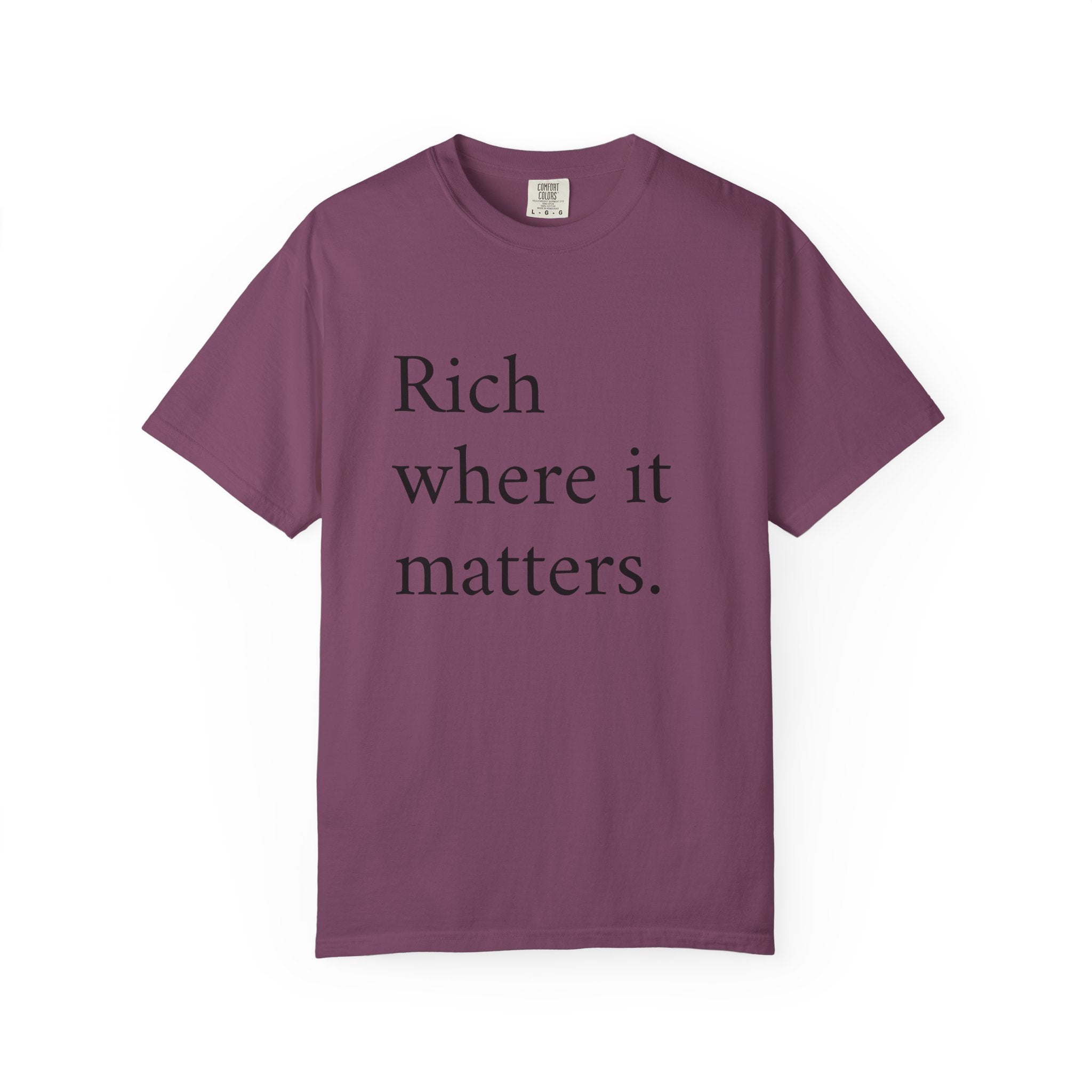 LiveRicher Legacy tee | Rich Where It Matters t-shirt