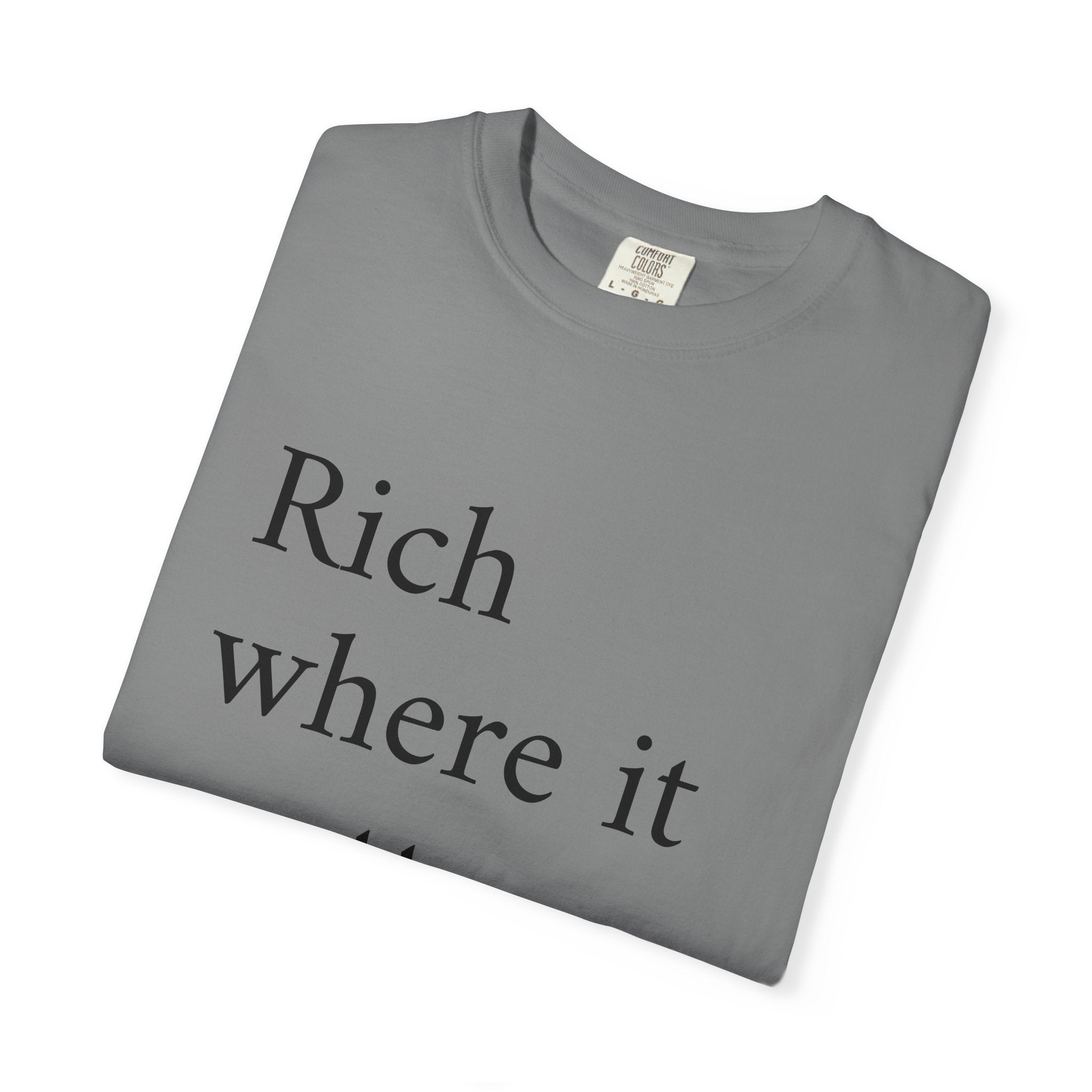 LiveRicher Legacy tee | Rich Where It Matters t-shirt
