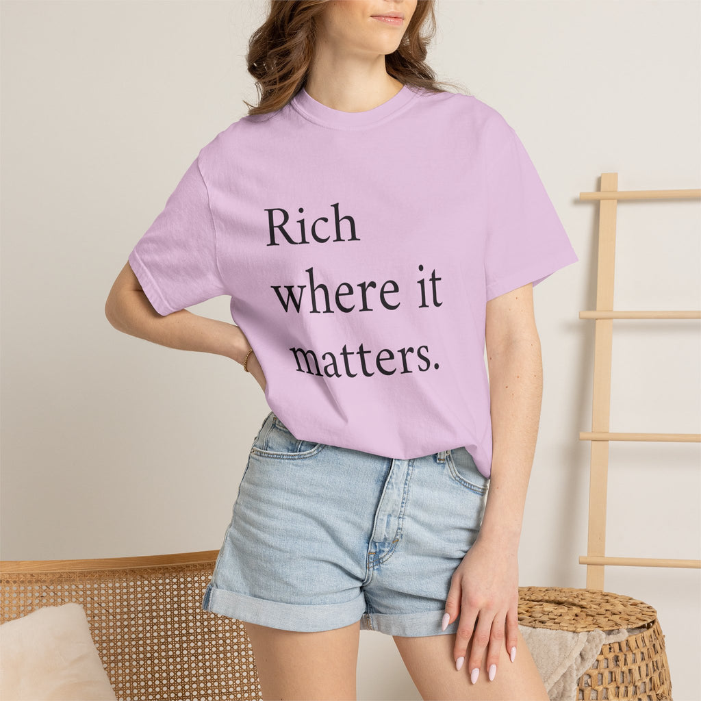 LiveRicher Legacy tee | Rich Where It Matters t-shirt