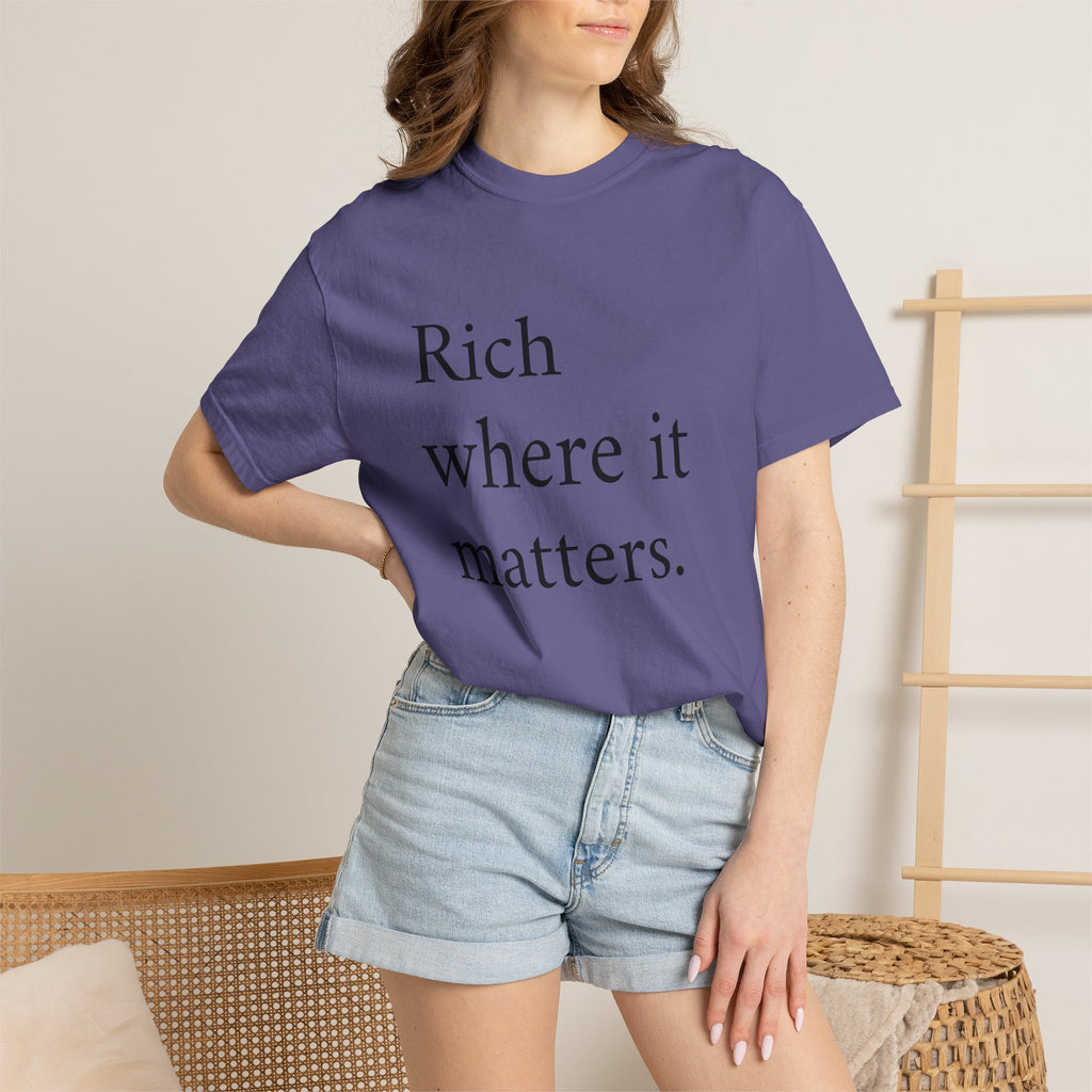 LiveRicher Legacy tee | Rich Where It Matters t-shirt
