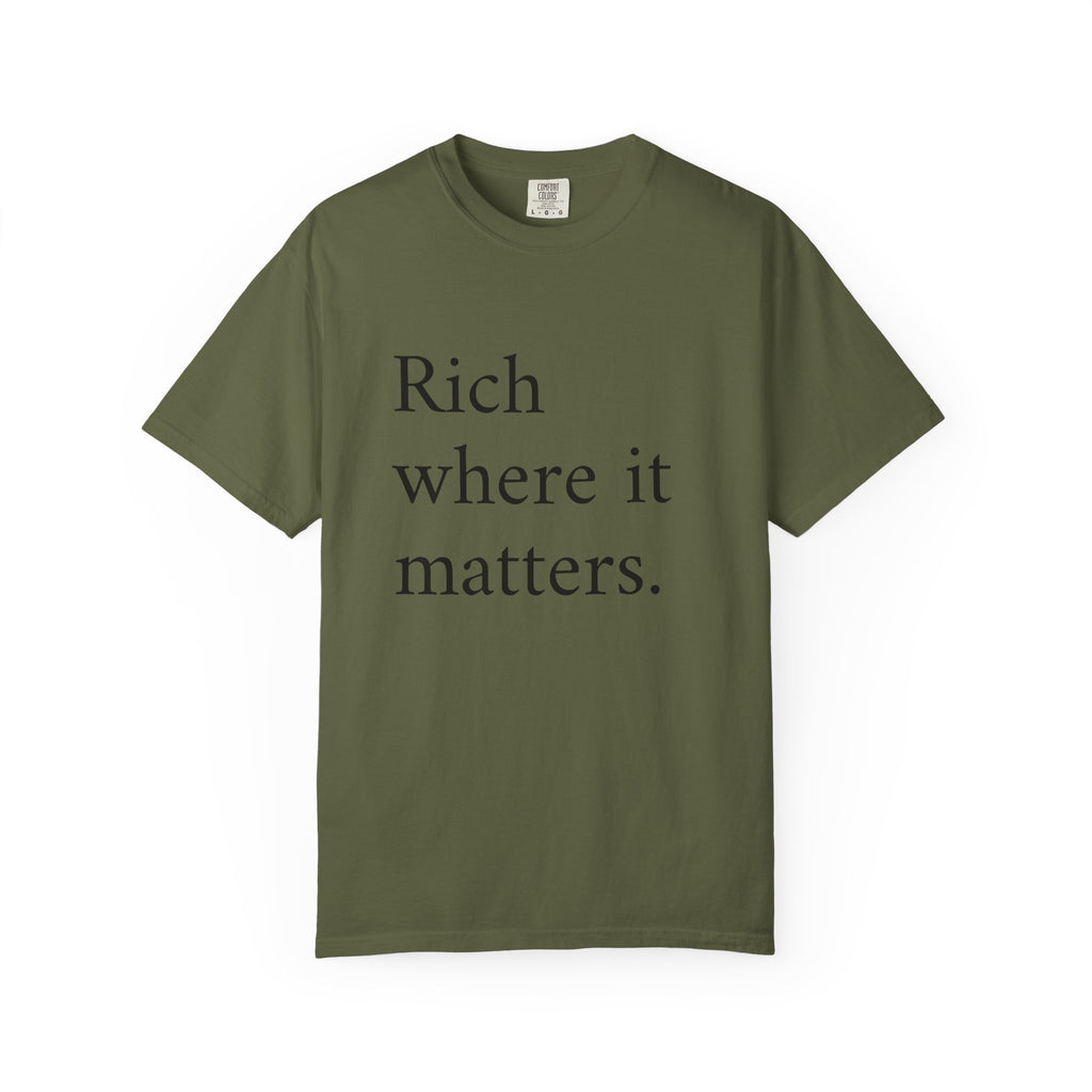 LiveRicher Legacy tee | Rich Where It Matters t-shirt