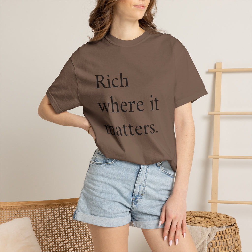 LiveRicher Legacy tee | Rich Where It Matters t-shirt