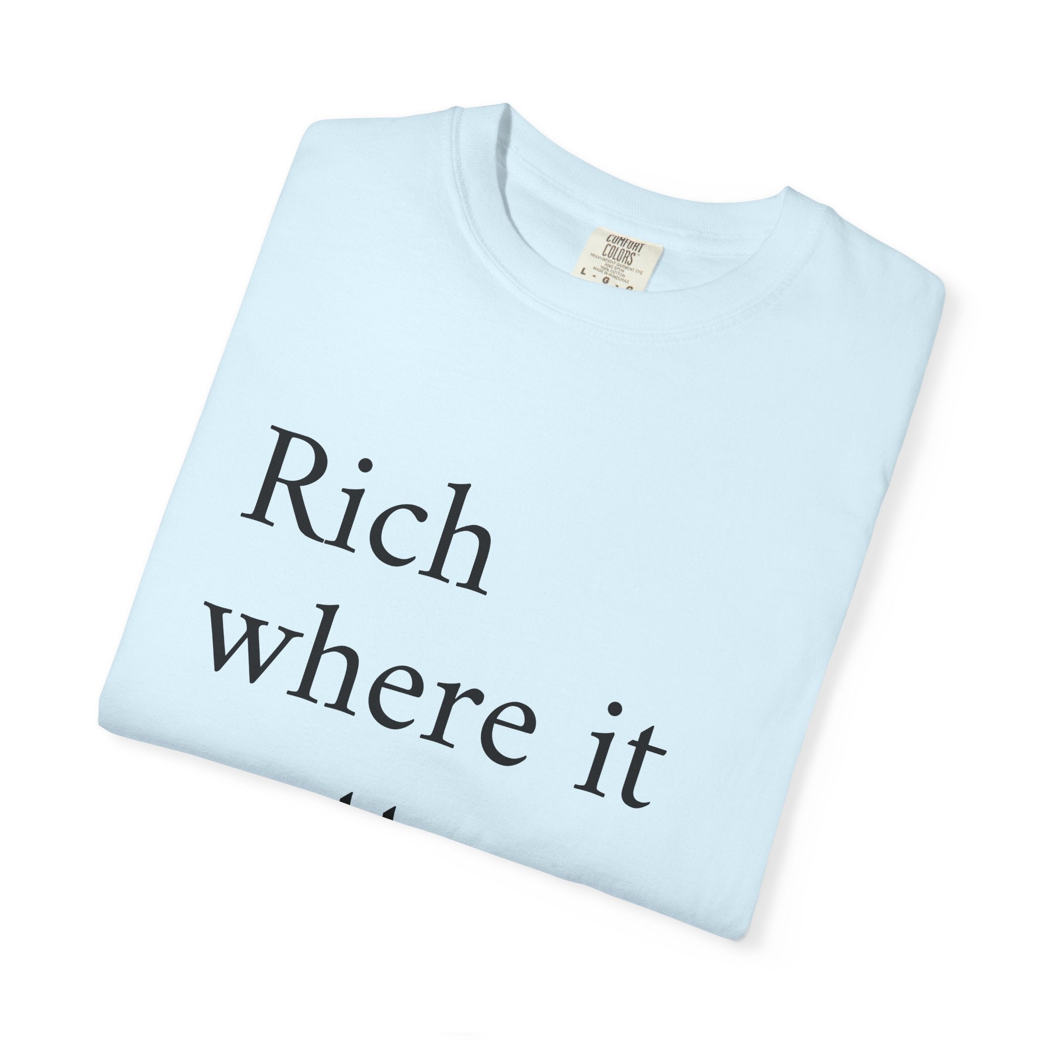 LiveRicher Legacy tee | Rich Where It Matters t-shirt