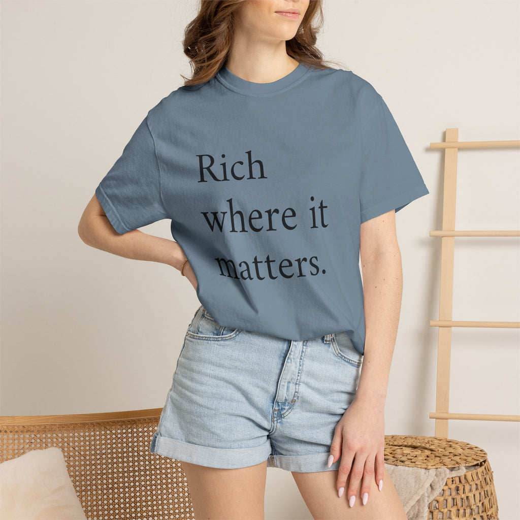 LiveRicher Legacy tee | Rich Where It Matters t-shirt