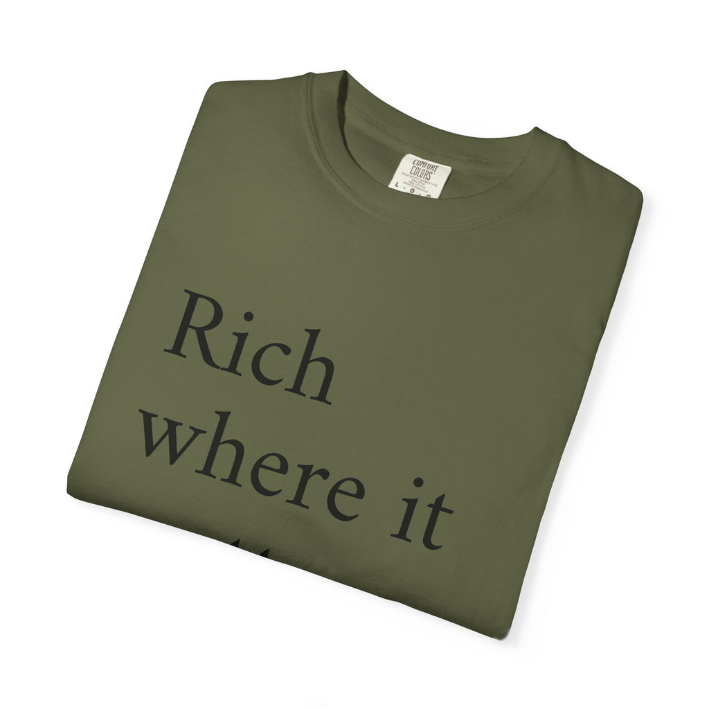 LiveRicher Legacy tee | Rich Where It Matters t-shirt