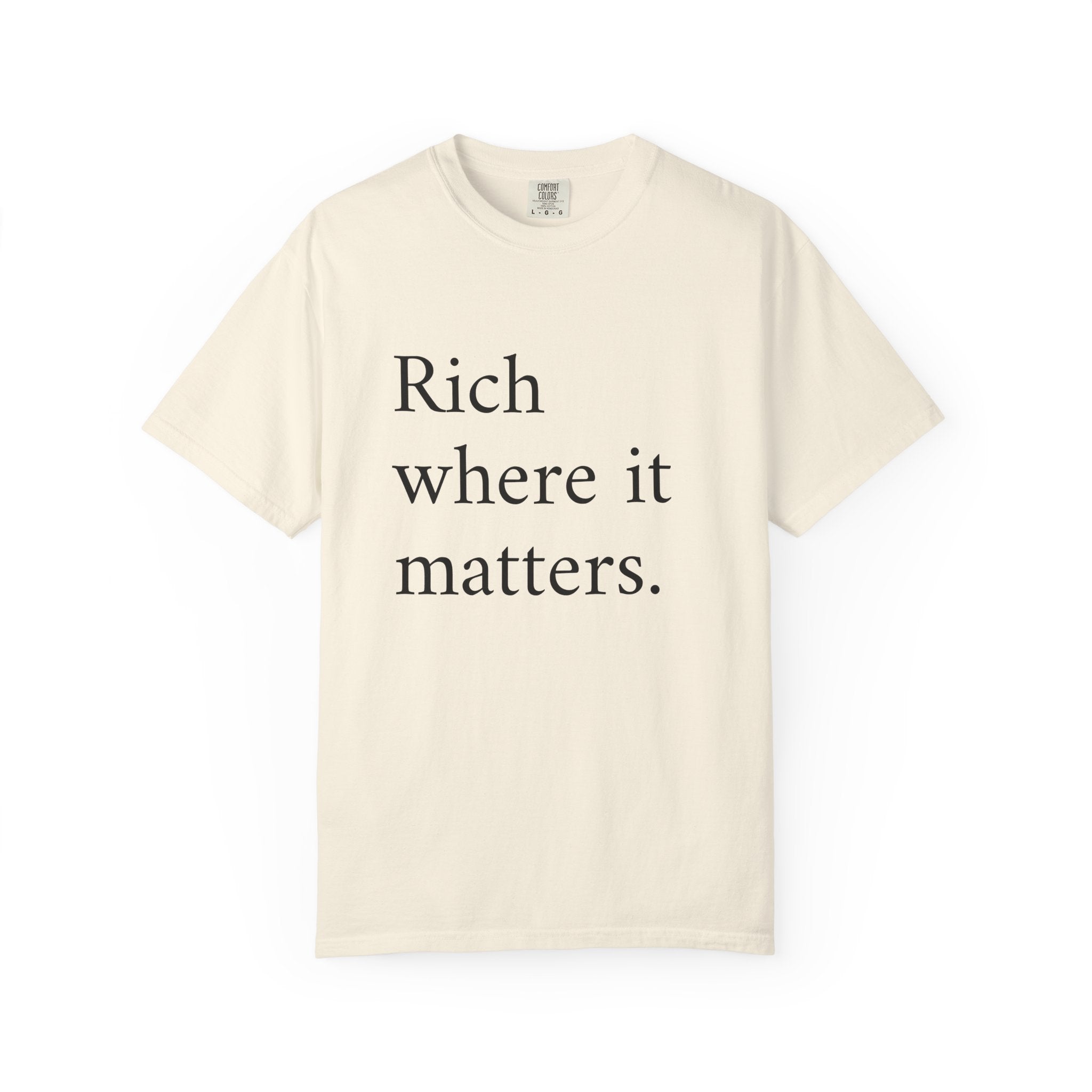 LiveRicher Legacy tee | Rich Where It Matters t-shirt
