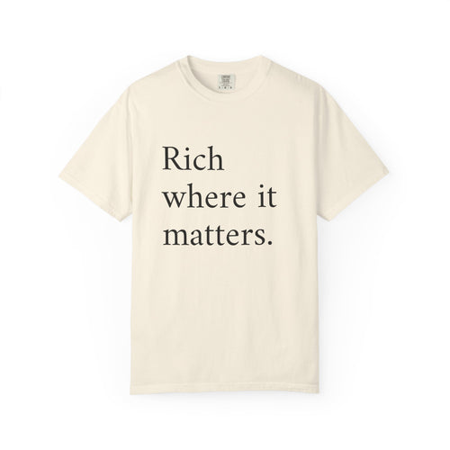 LiveRicher Legacy tee | Rich Where It Matters t-shirt