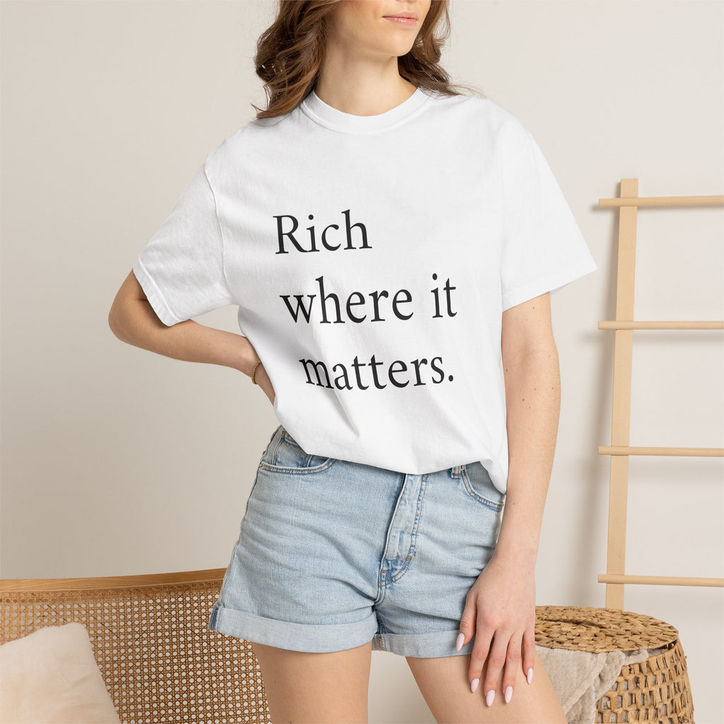 LiveRicher Legacy tee | Rich Where It Matters t-shirt