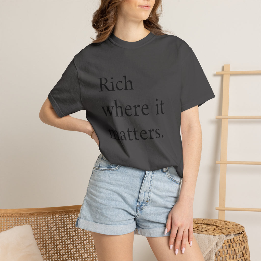 LiveRicher Legacy tee | Rich Where It Matters t-shirt
