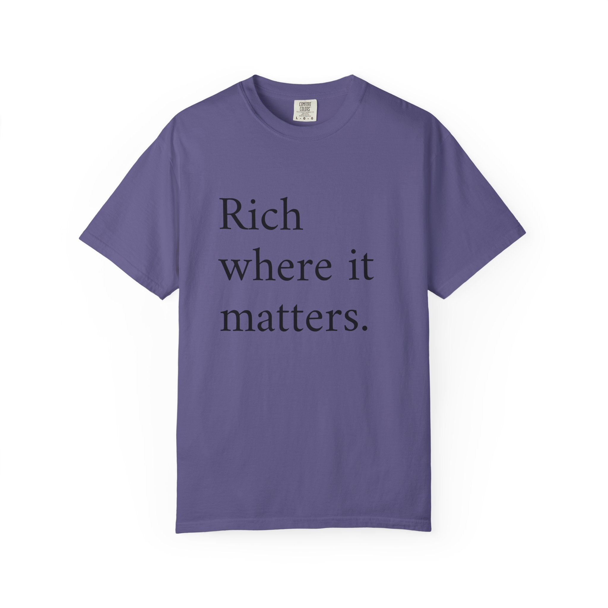 LiveRicher Legacy tee | Rich Where It Matters t-shirt