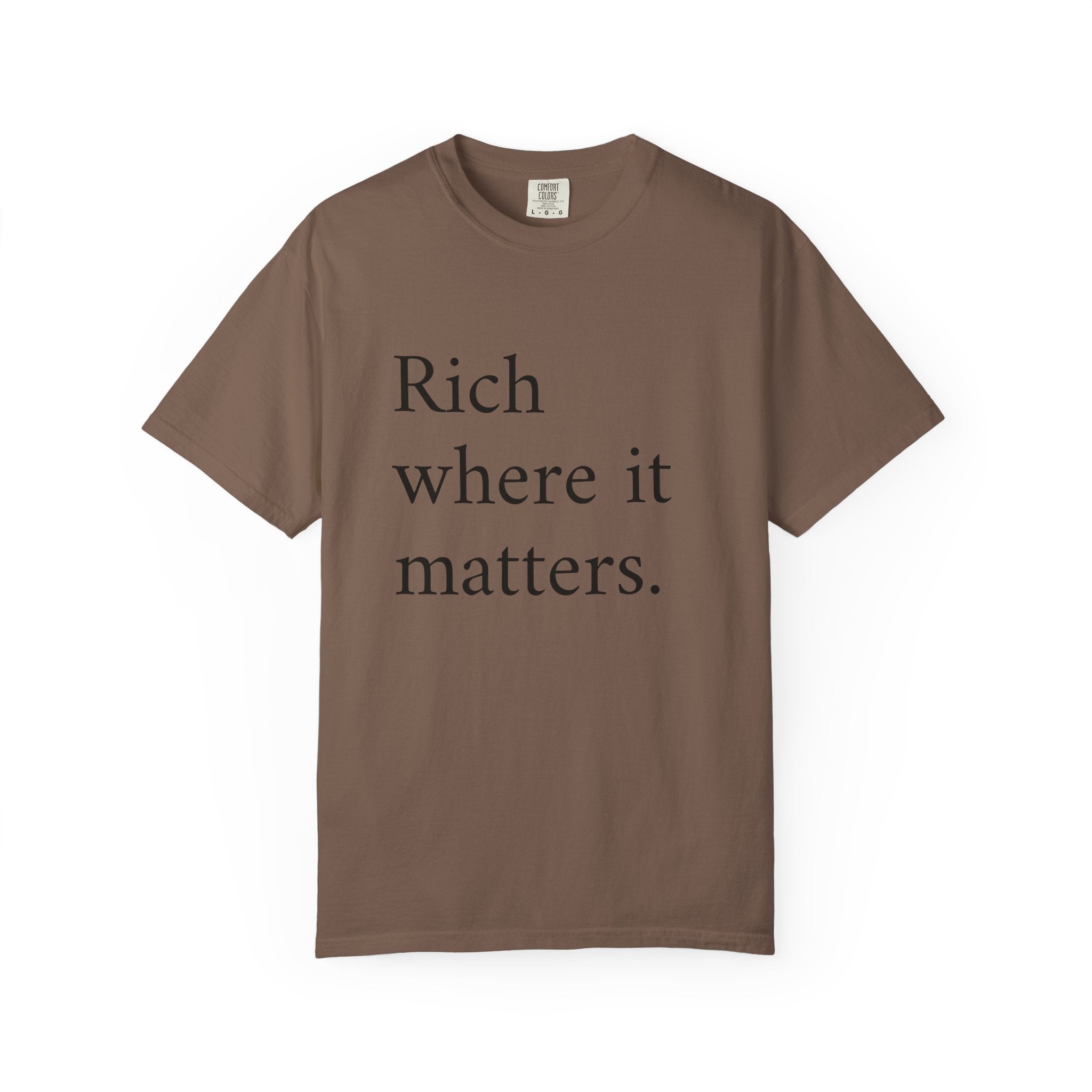 LiveRicher Legacy tee | Rich Where It Matters t-shirt