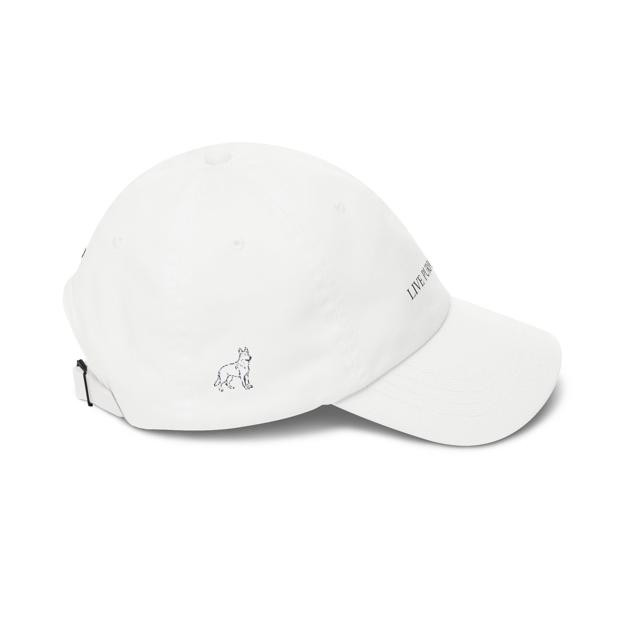Dad Cap "Live Purposefully." Embroidered Minimalist Hat