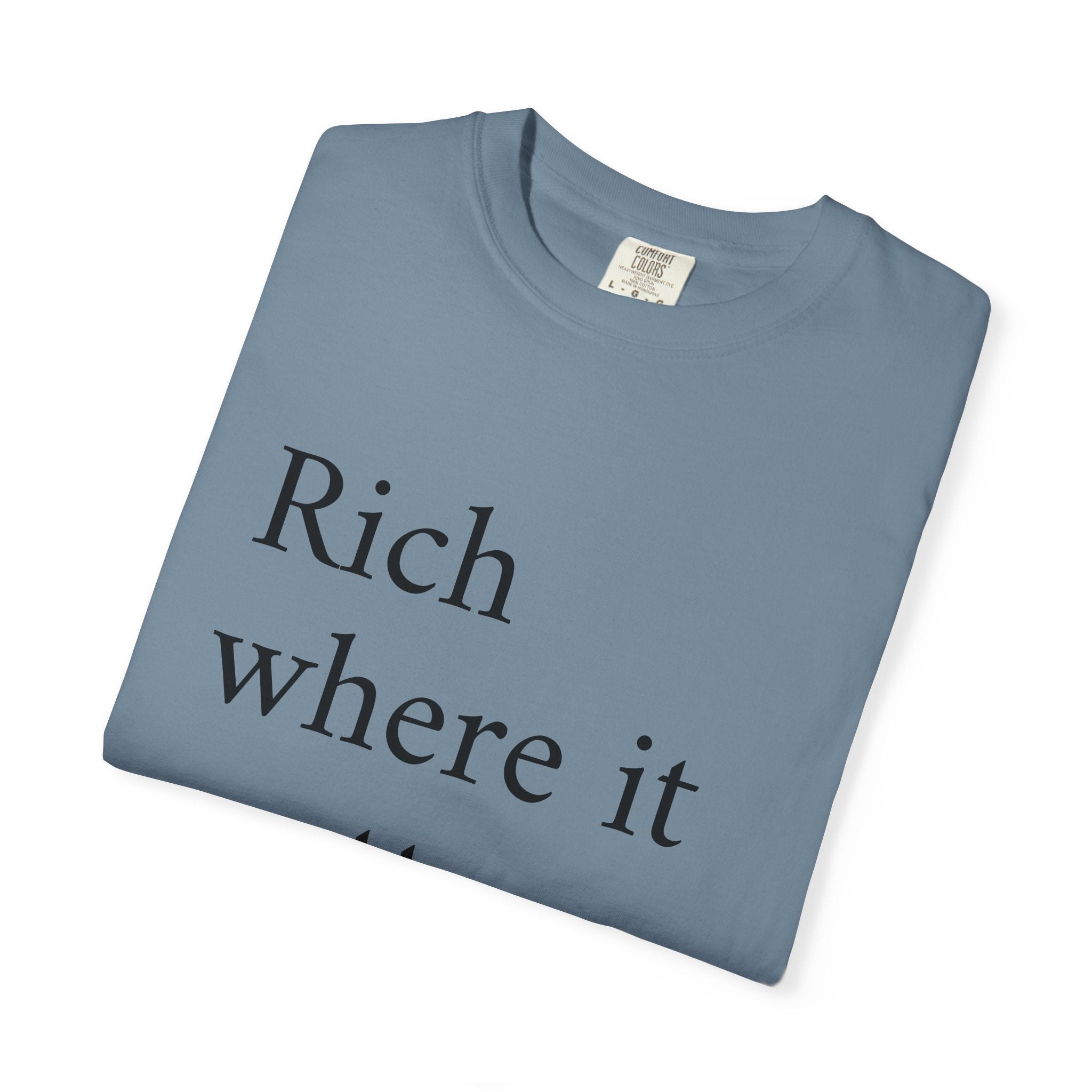 LiveRicher Legacy tee | Rich Where It Matters t-shirt