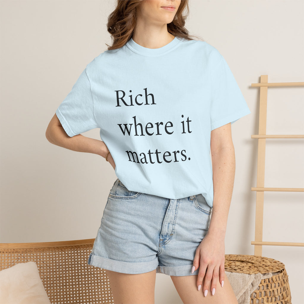 LiveRicher Legacy tee | Rich Where It Matters t-shirt