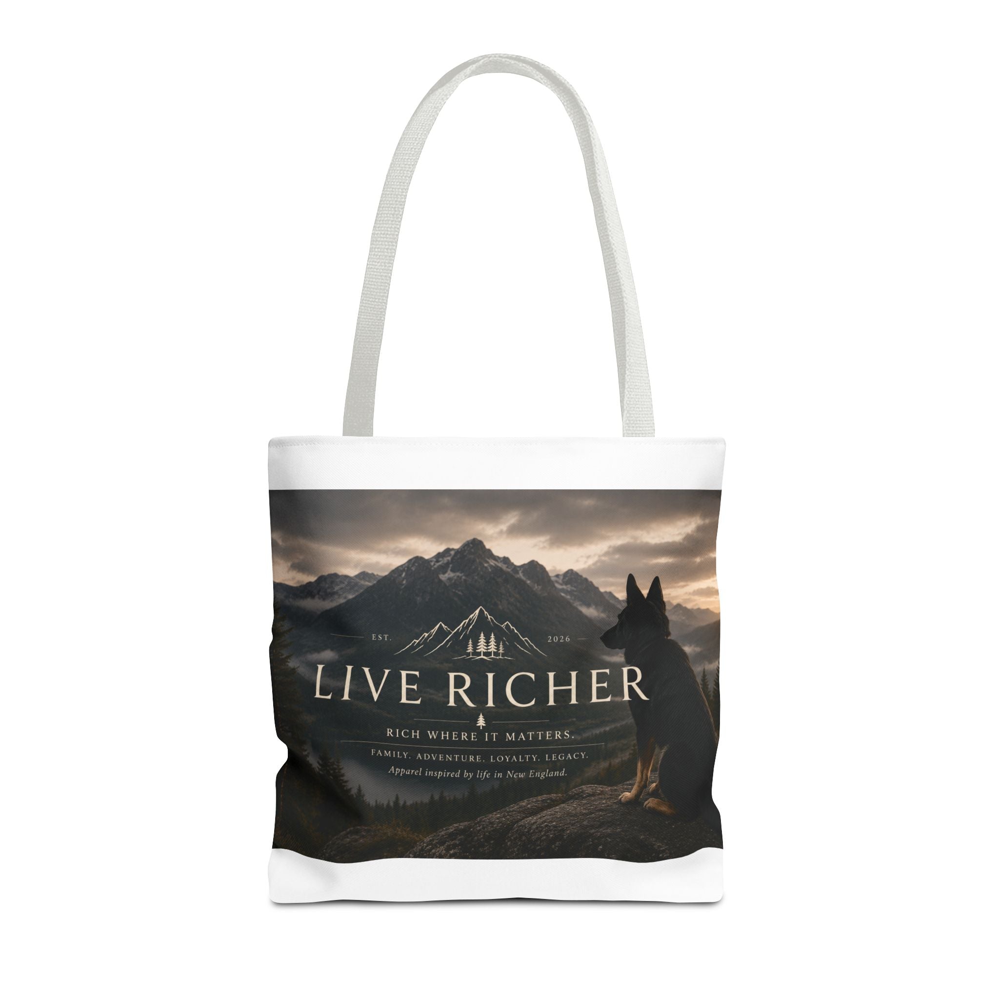 Live Richer Mountain Trail Tote