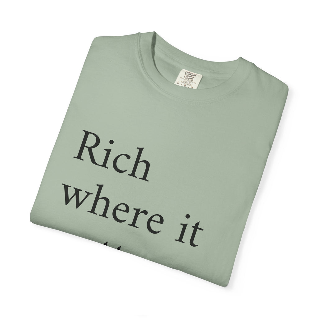 LiveRicher Legacy tee | Rich Where It Matters t-shirt