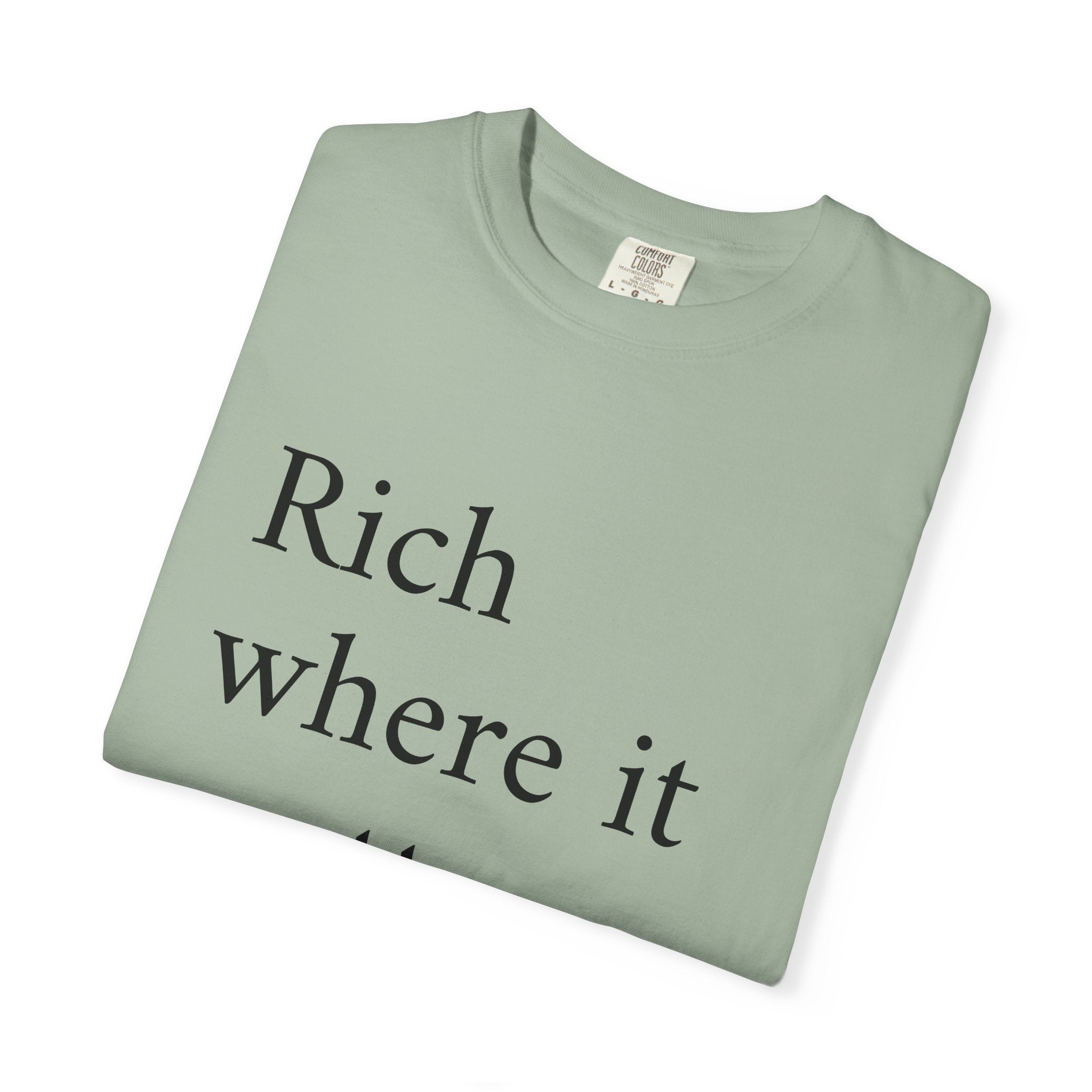 LiveRicher Legacy tee | Rich Where It Matters t-shirt