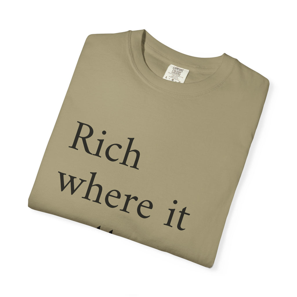 LiveRicher Legacy tee | Rich Where It Matters t-shirt