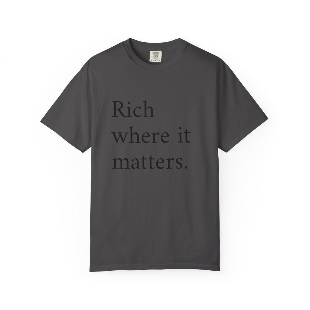 LiveRicher Legacy tee | Rich Where It Matters t-shirt