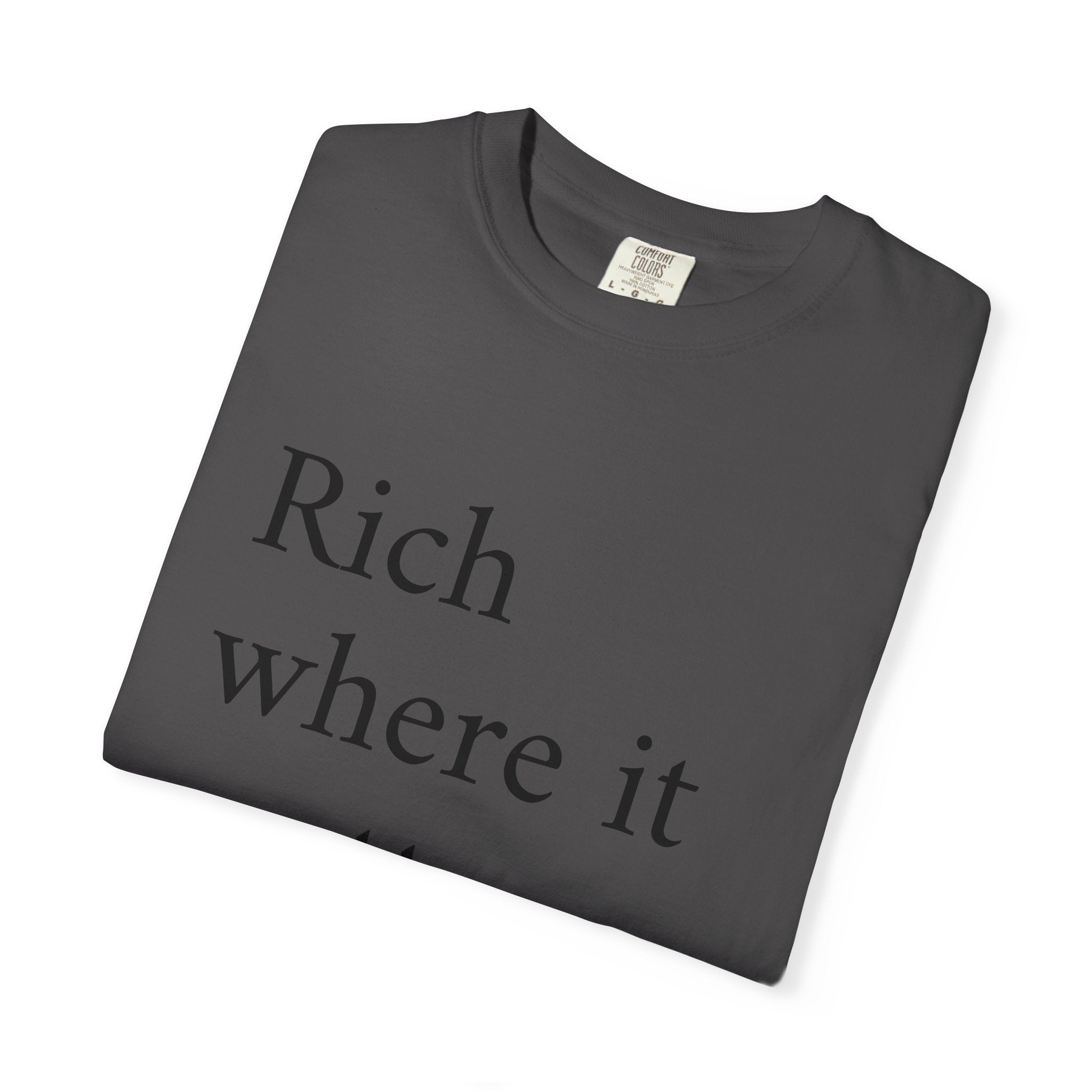 LiveRicher Legacy tee | Rich Where It Matters t-shirt
