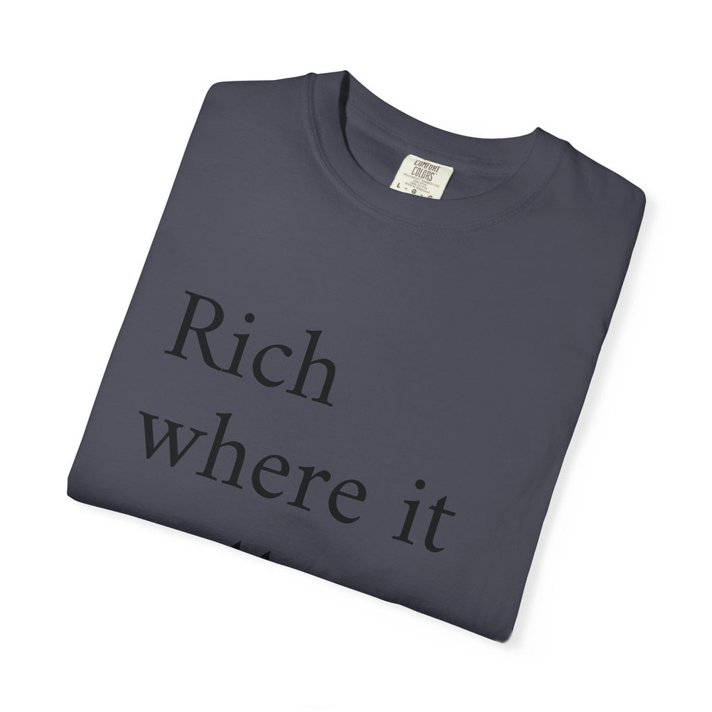 LiveRicher Legacy tee | Rich Where It Matters t-shirt
