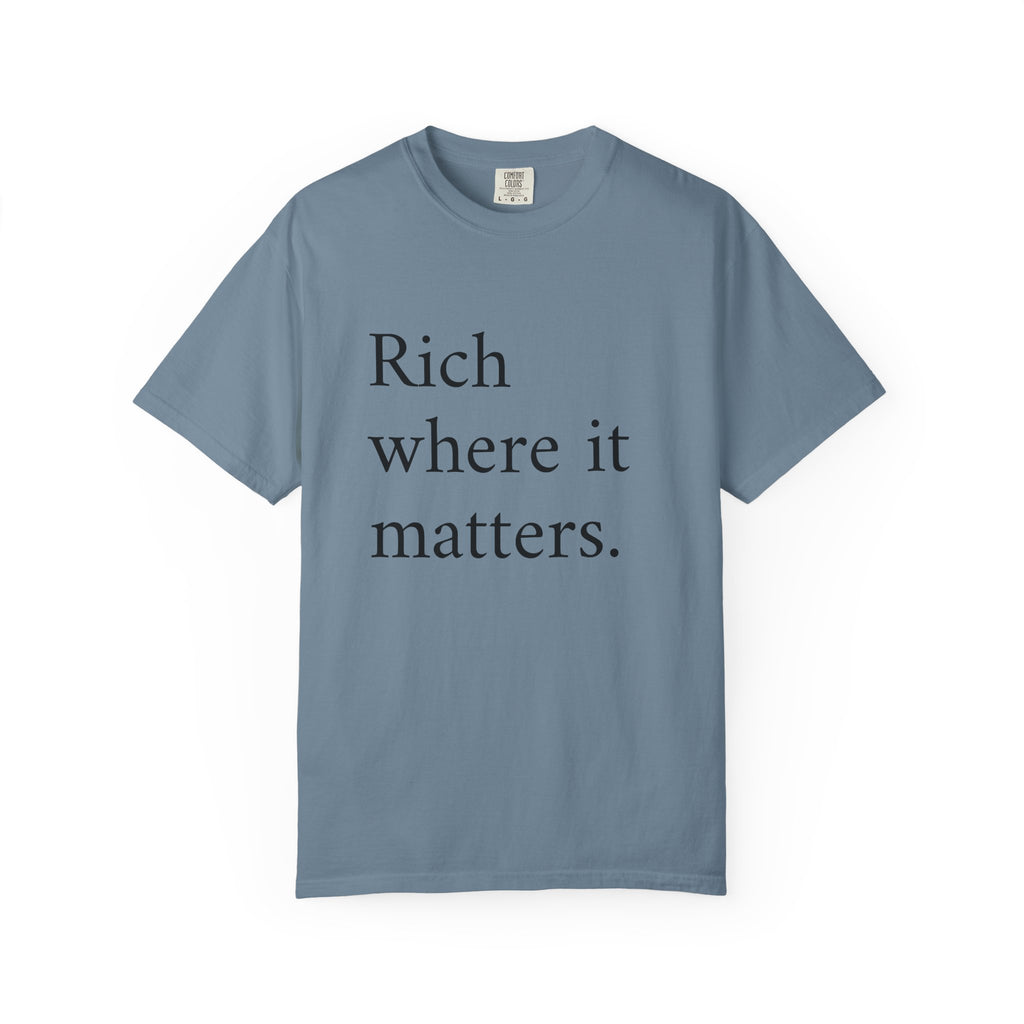 LiveRicher Legacy tee | Rich Where It Matters t-shirt