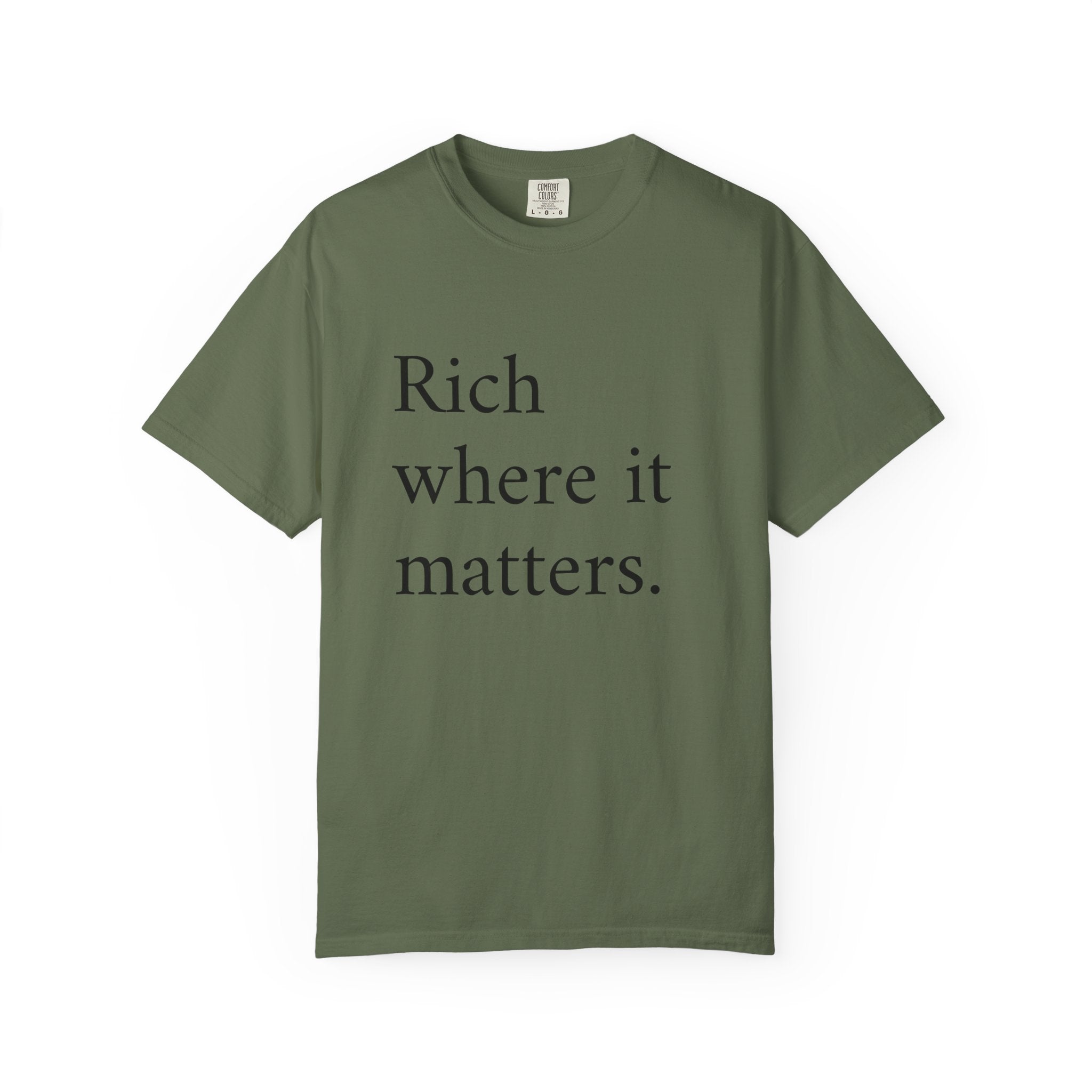 LiveRicher Legacy tee | Rich Where It Matters t-shirt
