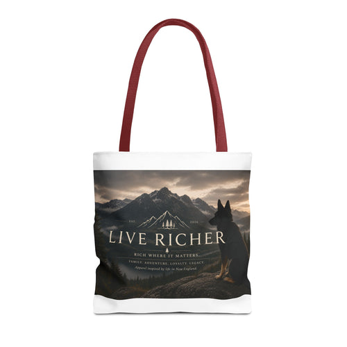 Live Richer Mountain Trail Tote