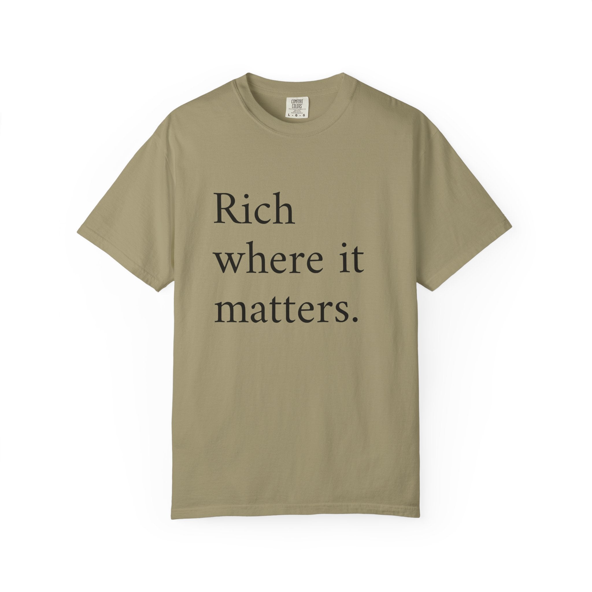 LiveRicher Legacy tee | Rich Where It Matters t-shirt