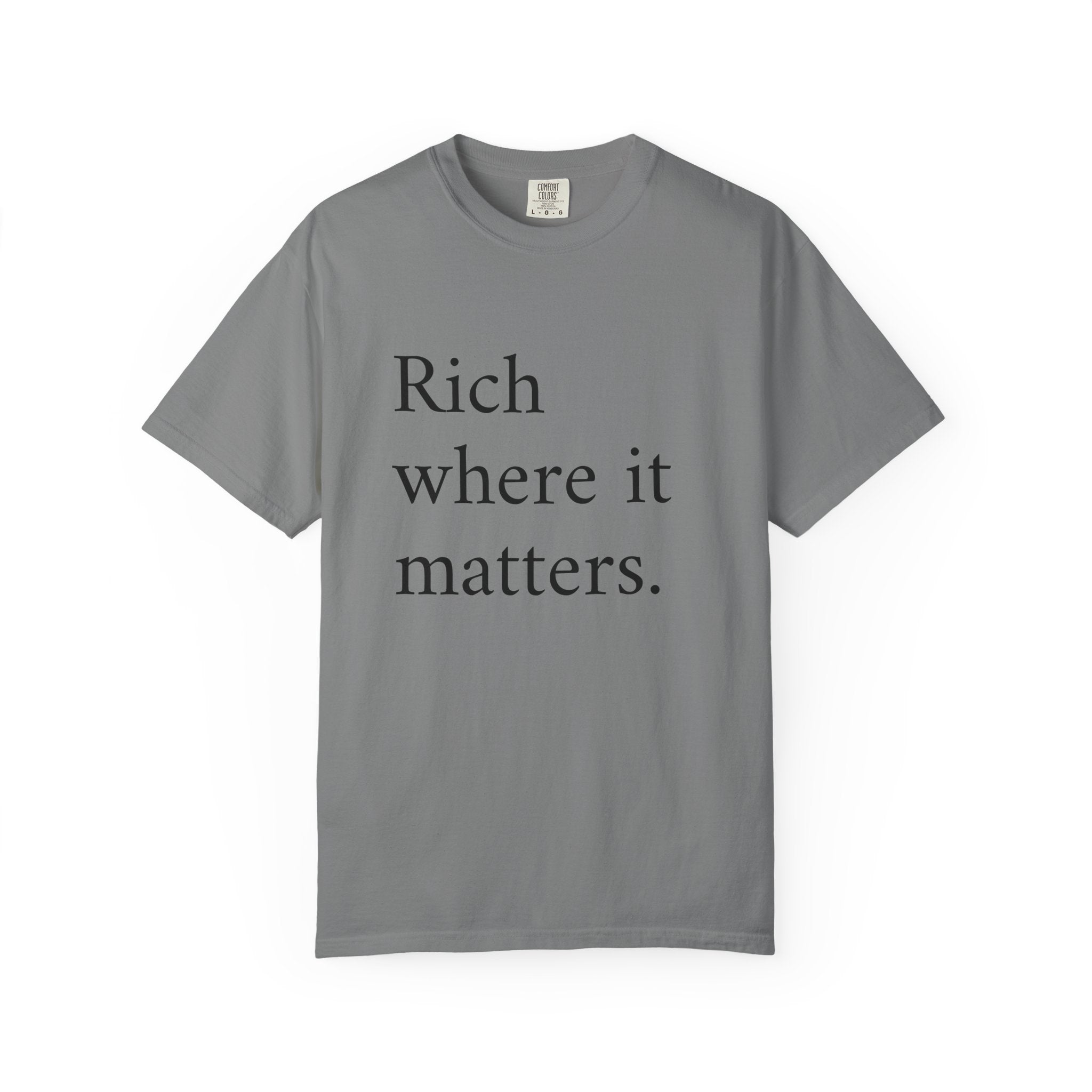 LiveRicher Legacy tee | Rich Where It Matters t-shirt