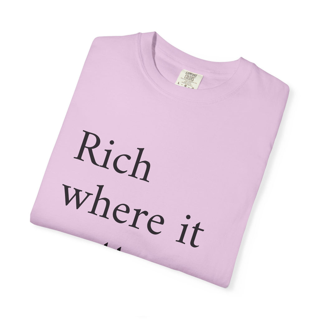 LiveRicher Legacy tee | Rich Where It Matters t-shirt