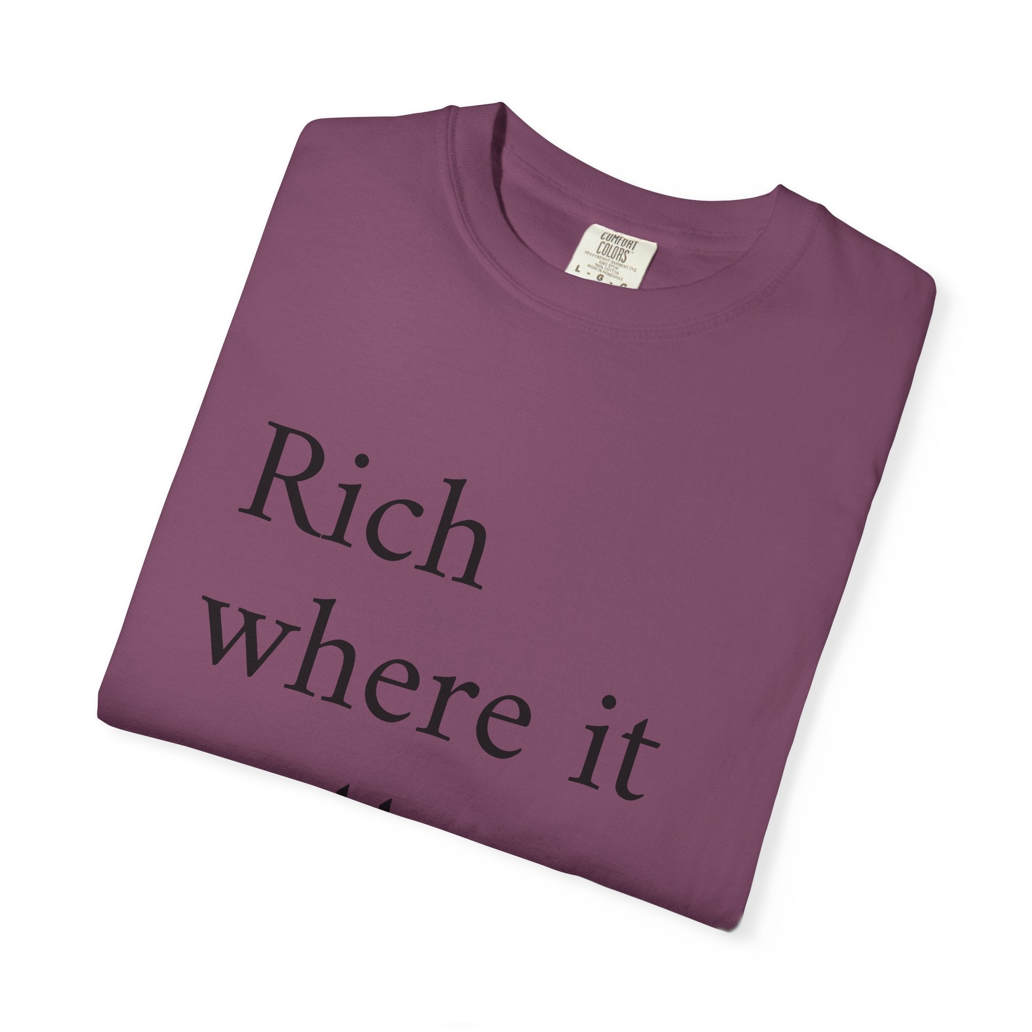 LiveRicher Legacy tee | Rich Where It Matters t-shirt
